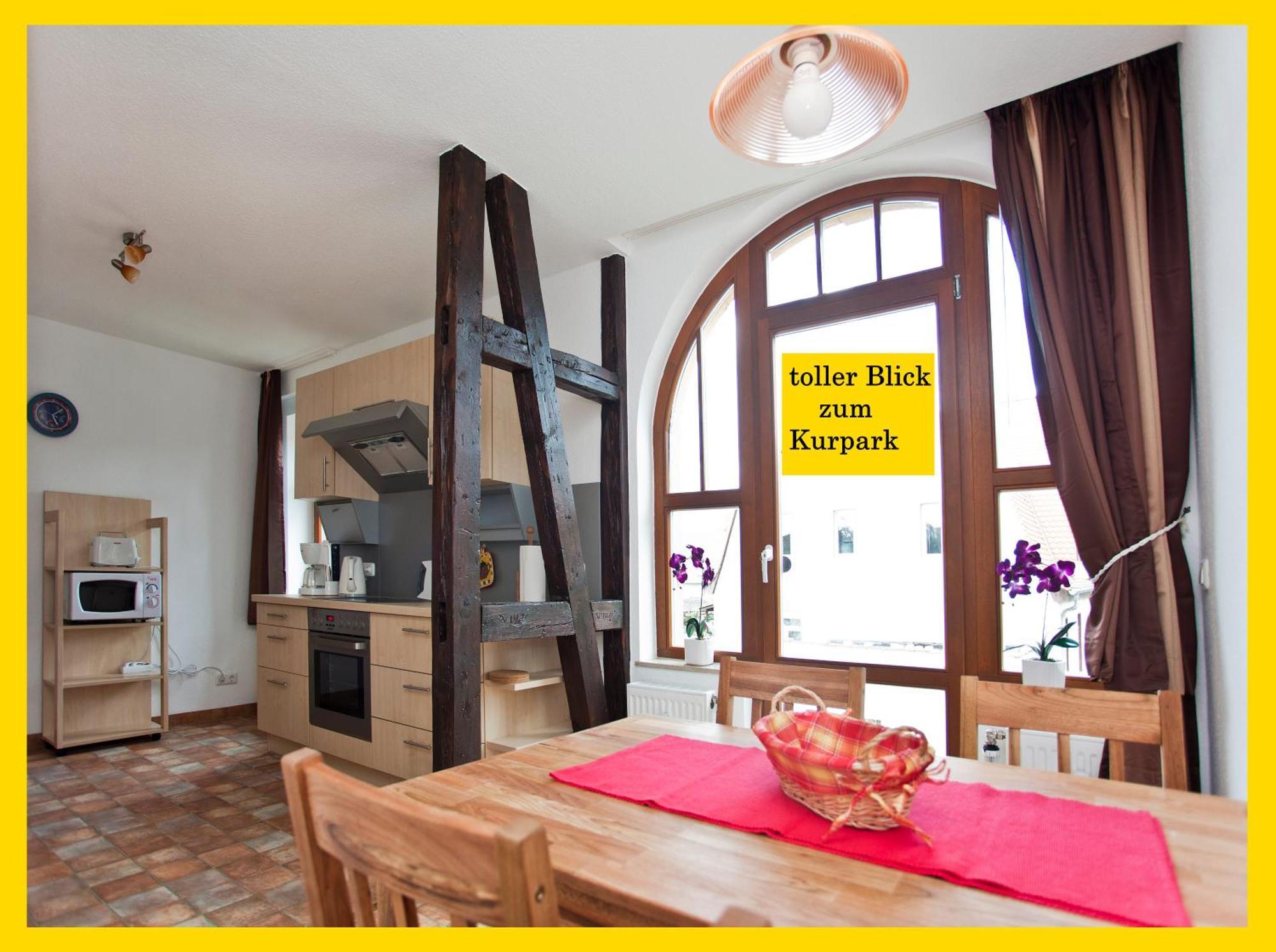 Ferienwohnung Auszeit Am Kurpark Bad Berka - Balkon - Ruhige Lage- Gratis Parkplatz & Wlan Exterior photo